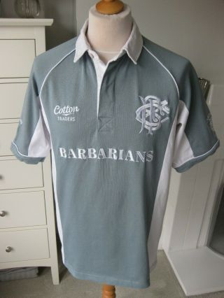Vintage Barbarians Cotton Traders Rugby Jersey Shirt Size M