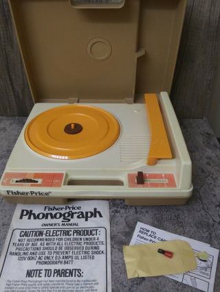 Vintage 1979 Fisher Price 825 Phonograph Record Player Record Player