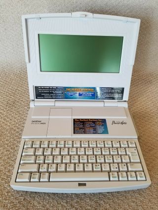 Vintage Brother Power Note Electronic Computer Pn - 8510mds Laptop