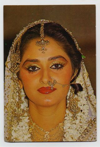 Jaya Prada Indian Bollywood Actress Vintage Indian Postcard