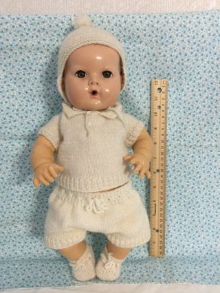 Vintage 15 " Effanbee Dy - Dee Baby Doll Open/close Brown Eyes (h30)