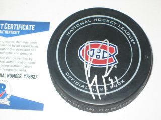 Carey Price Signed Montreal Canadiens Official Game Puck W/ Beckett