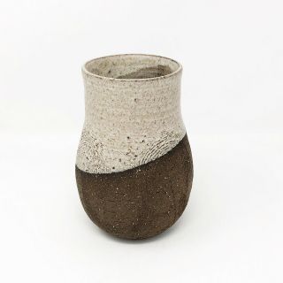Vintage Studio Art Pottery Stoneware Vase Scandinavian Style Artist Signed