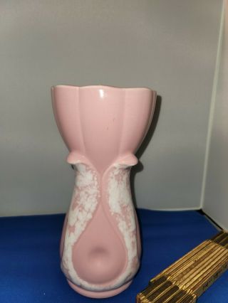 Vintage Pottery Pink Flower Vase