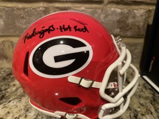 Rodrigo Blankenship Autographed Georgia Bulldogs Hot Rod Speed Mini Helmet