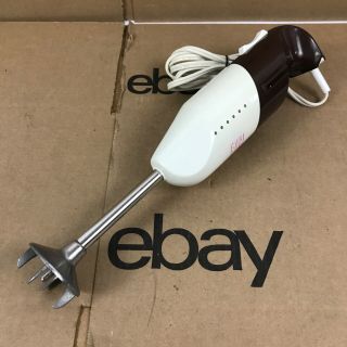 Vintage 2 Speed Hand Mixer Blender Immersion Wand Type E23 Made In Italy 1.  A2