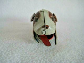 Rare Vintage Haji Japan Friction Tin Toy Dog Puppy Wagging Tounge 2