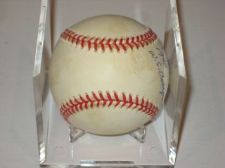 ORLANDO HERNANDEZ Signed Official 1998 WORLD SERIES Baseball w/ Beckett Insc 2