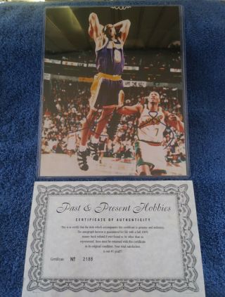 Lakers Kobe Bryant Auto Autographed Signed 8x10 Photo With