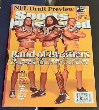 Clay Matthews Usc Trojans Signed Sports Illustrated Si Bas Green Bay Packers Nl