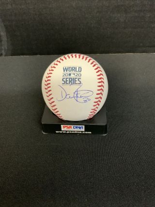 Dave Roberts Dodgers World Series Champ Signed 2020 World Series Baseball Psa