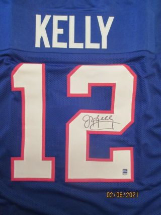 Jim Kelly Autographed Custom Buffalo Bills Jersey W/ Dave & Adams Cert