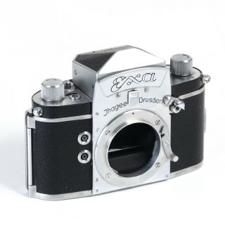 ^ Vintage Exakta Ihagee Dresden Exa 35mm Film Slr Camera [body Only]