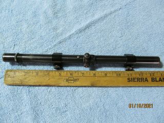 Vintage Weaver G6 Rifle Scope 3/4 " Tube Made In El Paso Texas With Weaver Rings