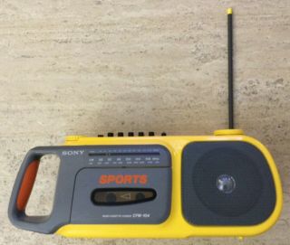 Vtg 1993 Sony Sports Cfm - 104 Am - Fm Cassette - Corder With Instructions -