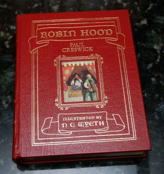 Easton Press Robin Hood By Paul Creswick Illustrated Wyeth Leather