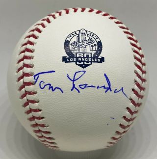 Tommy Lasorda Single Signed Baseball Autographed Auto Jsa Dodgers Hof