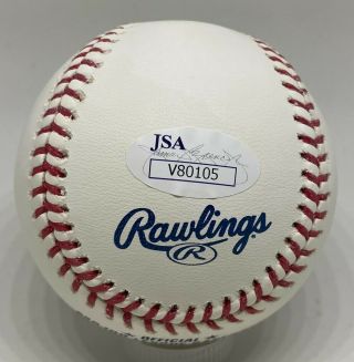 Tommy Lasorda Single Signed Baseball Autographed AUTO JSA Dodgers HOF 3