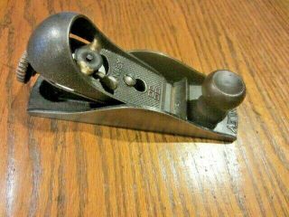 Vintage Stanley Four Square Block Plane W/ Sweetheart Cutter