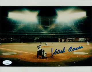 Hank Aaron Atlanta Braves Signed 8x10 715 Home Run Photo Jsa Authentic