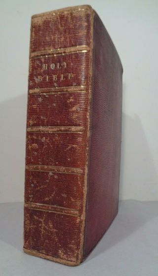 1818 Cambridge Holy Bible King James Moroccan Red Leather