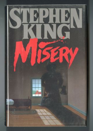 Misery First Edition Fn,  Stephen King Viking Press $18.  95 Cover 1987