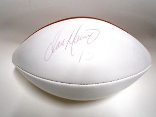 Psa Letter Dan Marino Signed Autograph Authenticated Football Ball Auto Dolphins
