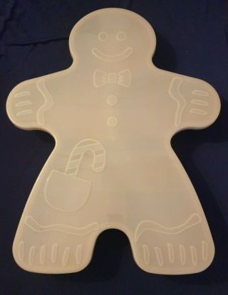 Unusual Vintage Large Gingerbread Man Container - Lovely Detail Hands,  Feet,  B