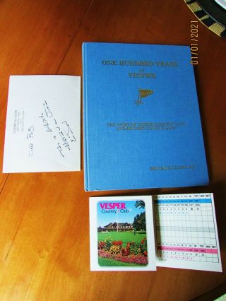 1979 Book The Story of Vesper Country Club Golf Historic Tyngs Island by Leahey 2