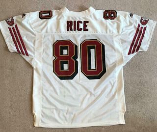 Signed Adidas San Francisco 49er’s Jerry Rice 80 Football Jersey - Size 52