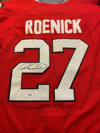 Jeremy Roenick Signed Chicago Blackhawks Jersey Psa/dna Size 52