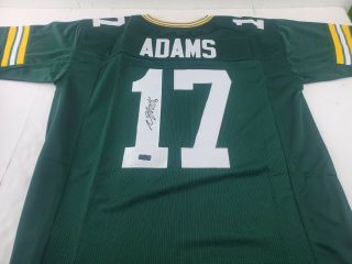 Davante Adams Green Bay Packers Signed/autographed Custom Green Jersey