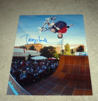 Skateboarding Legend Tony Hawk Signed 11x14 Photo W/coa The Birdman Proof