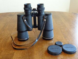 Vintage Asahi Pentax Binoculars 7 X 50 Field 7.  1 Degrees No.  4530385 With Case