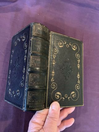 The Complete Poetical Of John Milton 1852 Leather Binding Illus