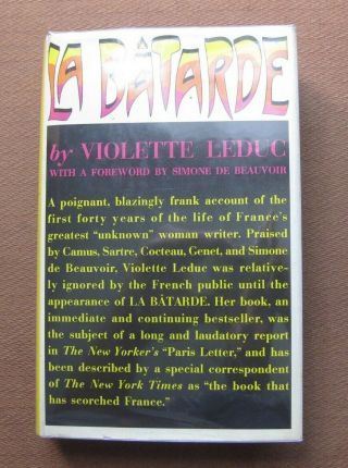 La Batarde By Violette Leduc - 1st/1st Hcdj 1965 - Simone De Beauvoir - Vg,
