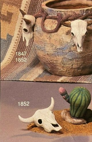 Vintage Scioto Ceramic Mold S - 1852 Two Cow Skules