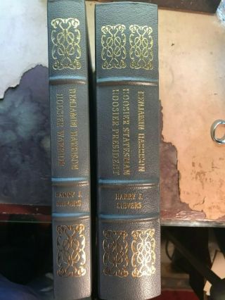 Benjamin Harrison Hoosier Warrior Statesman President Easton Press Leather 2 Vol