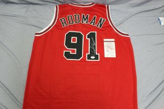 Autographed Signed Dennis Rodman Chicago Bulls Jersey Jsa