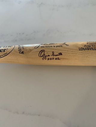 Ozzie Smith Signed Bat,  Louisville Slugger,  St.  Louis Cardinals,  Hall Of Fame