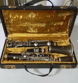 Vintage Boosey Hawkes Clarinet The Edgware Musical Instrument W/ Case Read