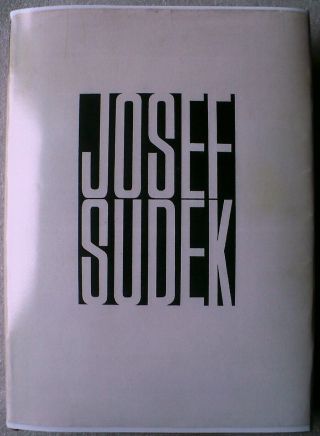 For Josef Sudek - Book " Fotografie " W.  Unoriginal Glossy Dust Jacket
