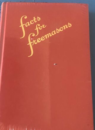 Masons Facts For Freemasons Harold V.  B.  Voorhis Masonry Text Vintage