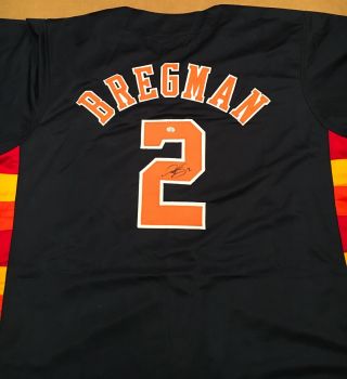 Alex Bregman Houston Astros Autographed Signed Jersey Xl