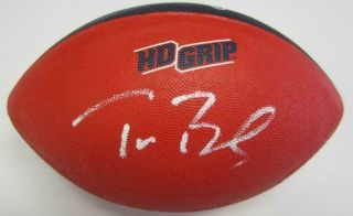 Tom Brady England Patriots Signed Autographed Youth Sized Logo Football