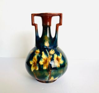 Rare Vintage Old Moravian Austria Arts & Crafts Floral Vase (c.  1899 - 1918)