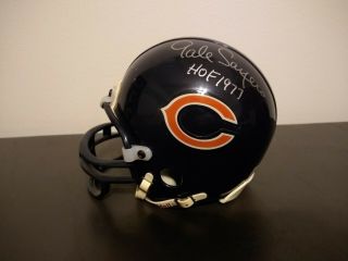 Gale Sayers & Dick Butkus Autographed Signed Mini Helmet - Chicago Bears