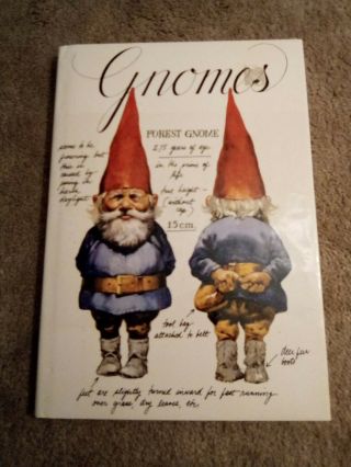 Gnomes By Will Huygen,  Rien Poortvliet Fantasy Lore Illustrated 1977 Hc/dj
