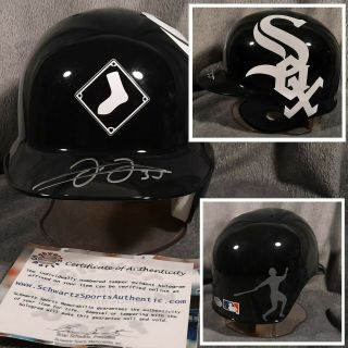 Frank Thomas Signed Chicago White Sox Mini Helmet Schwartz Batting Batters