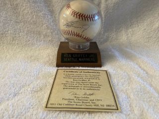 Ken Griffey Jr Autographed Baseball With Certificate Of Authenticity